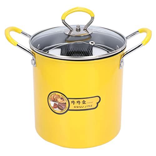 2.2L Deep Fryer Pot,304 Stainless Steel With Temperature Control And Lid  NEW