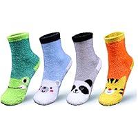 Algopix Similar Product 5 - Basico Fuzzy Fluffy Socks Winter