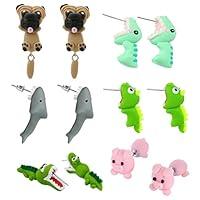 Algopix Similar Product 19 - WWahuayuan 6 Pair Shark Crocodiles