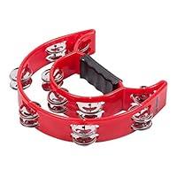 Algopix Similar Product 20 - X8 Drums Deluxe Crescent Tambourine, Red