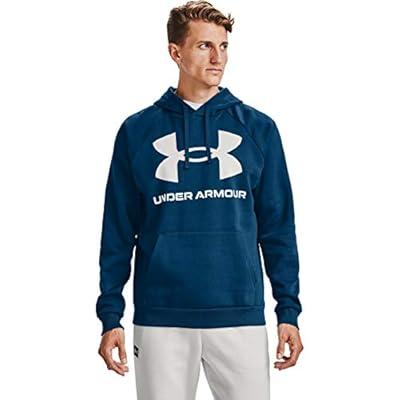 Under Armour Rival Fleece Long-Sleeve Hoodie for Men - Onyx White/Onyx  White - M