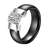 Algopix Similar Product 12 - PAURO Unisex Ceramic Cubic Zirconia