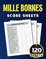 Algopix Similar Product 3 - Mille Bornes Score sheets 120 Large