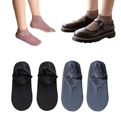 Best Deal for Women's Lace Warmer Socks - Lilyrhyme 2022 Fashion Cotton