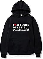 Algopix Similar Product 14 - IOELOVEO I Love My Girlfriend Hoodie