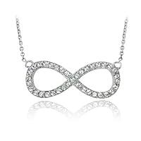 Algopix Similar Product 7 - Bria Lou Silver Flashed Clear Infinity