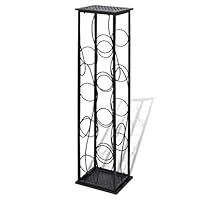 Algopix Similar Product 14 - vidaXL FreeStanding Wrought Iron Wine