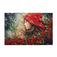 Algopix Similar Product 11 - Txiuryu Christmas Puzzle Christmas Girl