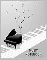 Algopix Similar Product 8 - Music Notebook Blank Sheet Music Staff