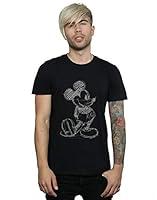 Algopix Similar Product 15 - Disney Mens Mickey Mouse Sketch Kick