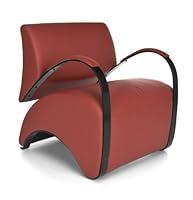 Algopix Similar Product 19 - OFM Lounge Chair with Red Pu Back and