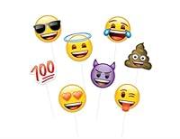 Algopix Similar Product 5 - Emoji Faces Photo Booth Props 