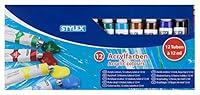 Algopix Similar Product 4 - Stylex 12 ml Acrylic Paints Tubes