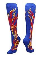 Algopix Similar Product 12 - MadSportsStuff Flame Socks Athletic