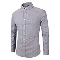 Algopix Similar Product 3 - Dsood Mens Long Sleeve Button Turndown