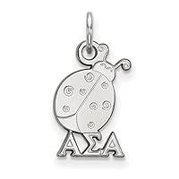 Algopix Similar Product 17 - Sterling Silver LogoArt Alpha Sigma