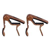 Algopix Similar Product 2 - Guitar Capo Set Secure Grip 2Pcs