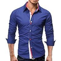 Algopix Similar Product 16 - Alalaso Mens Splicing Business Leisure