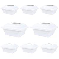 Algopix Similar Product 6 - 8 Pack White Outdoor Garden 5 x 5 Solar