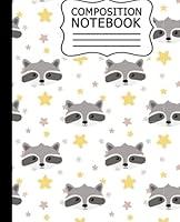 Algopix Similar Product 15 - Composition NoteBook Cute Raccoon