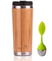 Algopix Similar Product 13 - Elegant Reusable Bamboo Eco Travel Mug