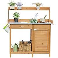 Algopix Similar Product 18 - Yaheetech Outdoor Garden Potting Bench