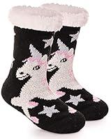 Algopix Similar Product 16 - Girls Boys Slipper Socks Fuzzy Thick