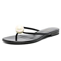 Algopix Similar Product 5 - Wansseny Women Versatile Pearl Open Toe