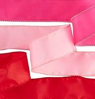 Algopix Similar Product 16 - Fuschia Pink and Red Wired Edge Satin