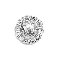Algopix Similar Product 5 - Round Concho Scarf Pin with Magnetic