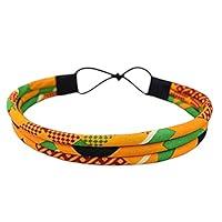 Algopix Similar Product 20 - All Yellow Kente Headband  3 Strand