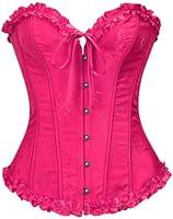 Algopix Similar Product 20 - SZIVYSHI Rose Red Corset Top for Women