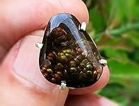 Algopix Similar Product 15 - Gorgeous Gem Bubble Fire Agate Silver