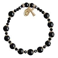 Algopix Similar Product 4 - SINECERA Black OnyxGold Trim 8mm