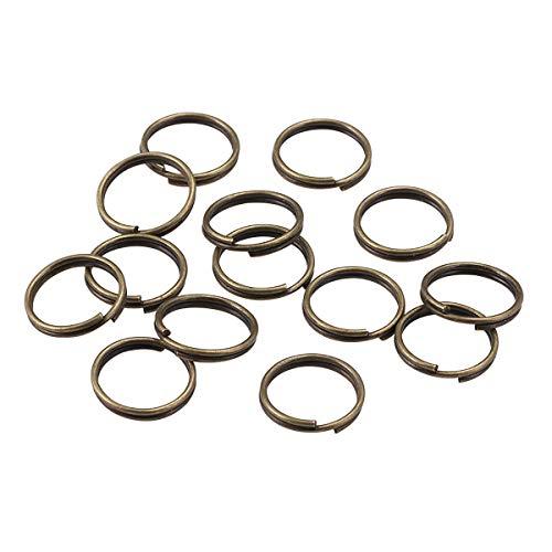 100pcs Stainless Steel Double Jump Rings DIY Key Chain Split Ring