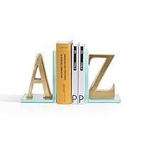 Algopix Similar Product 18 - Danya B A to Z Bookend in Gold Finish