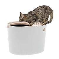 Algopix Similar Product 1 - IRIS USA Cat Litter Box Top Entry