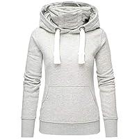 Algopix Similar Product 7 - Alangbudu Women Turtleneck Hoodie