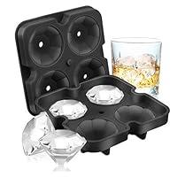 Algopix Similar Product 6 - SAWNZC Diamond Ice Cube Molds Reusable