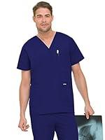 Algopix Similar Product 6 - Landau Essentials Mens 5 Pocket Scrub