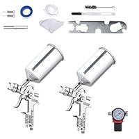 Algopix Similar Product 12 - Yescom HVLP Stainless Air Spray Gun Set