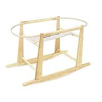 Algopix Similar Product 20 - Rocking Moses Basket Stand Natural