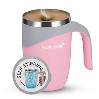 Algopix Similar Product 19 - RedRoko Self Stirring Mug with Lid 