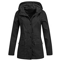 Algopix Similar Product 19 - WatFY Womens Jacket Outdoor Rain Coat