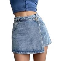 Algopix Similar Product 5 - Womens Casual Shorts A Line Denim