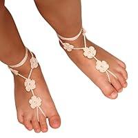 Algopix Similar Product 18 - MCC Hand Crochet Flower Barefoot