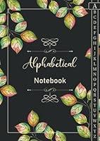 Algopix Similar Product 8 - Alphabetical Notebook 4 pages per