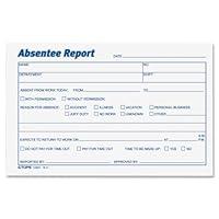 Algopix Similar Product 3 - TOPS Absentee Report Forms 4 x 6 Inch