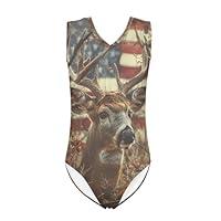 Algopix Similar Product 9 - SCRAWLGOD American Falg Deer Swimsuits