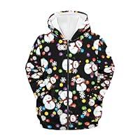 Algopix Similar Product 17 - Jekioweii Cute Kids Zipper Xmas Hoodies